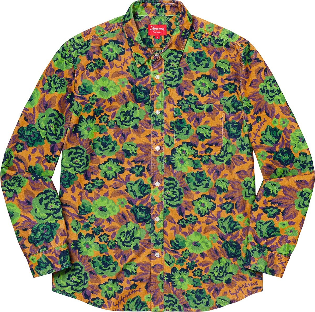 Digi Floral Corduroy Shirt view 2